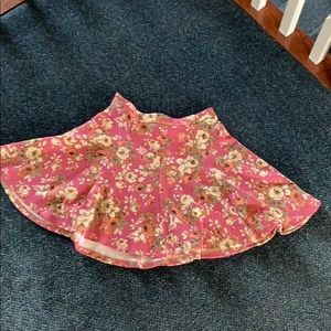 Pink Floral Skirt